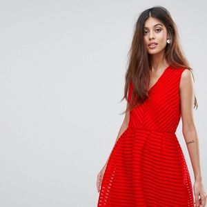 Yumi V- Neck Skater Dress